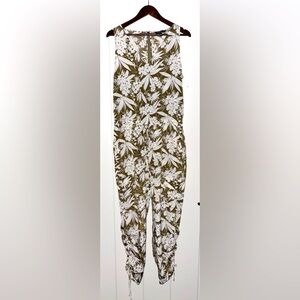 Lauren Ralph Lauren Neila Floral Print Sleeveless Skinny Jumpsuit Women 12 Vacay